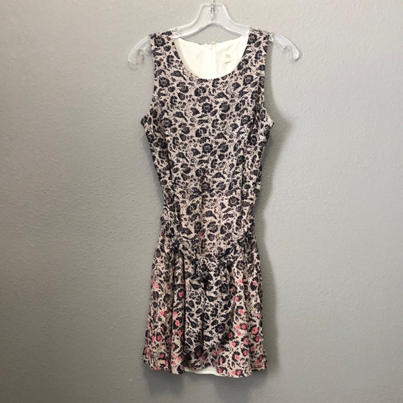 GAP dress Women's m Medium sleeveless tie-belt fit flare dress EUC Cottagecore - Picture 2 of 13